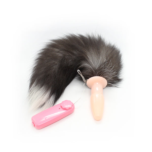 Fox Tail With Vibrating Plug