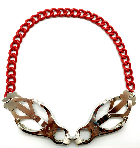 BDSMゲーム用チェーン付きニップルクランプ