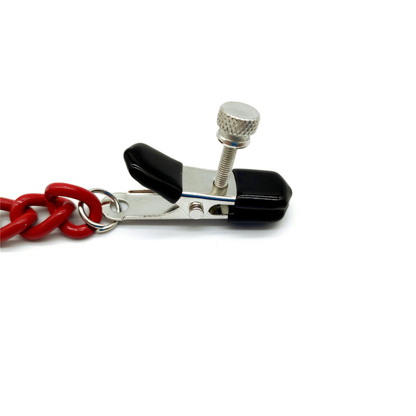 Pinces à tétons avec chaîne