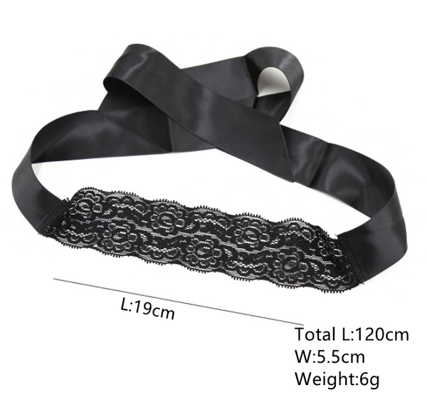 Black Lace Blindfold BDSM Flirting Toys Sex Eye Mask