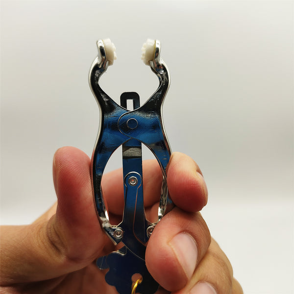 BDSMゲーム用チェーン付きニップルクランプ