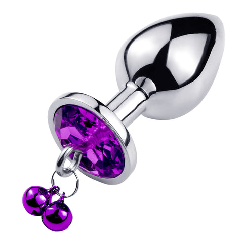 Anal butt plug set With bell rings pull ring lead