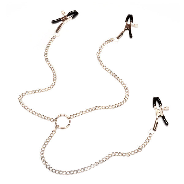 Pinces à tétons avec clips pour clitoris