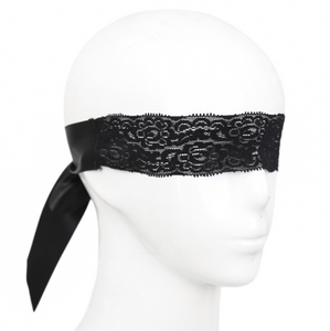 Black Lace Blindfold BDSM Flirting Toys Sex Eye Mask