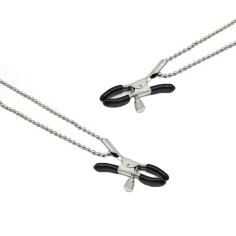 Woman Sexy Nipple Clamps Chain Labia Breast Nipple Clamps