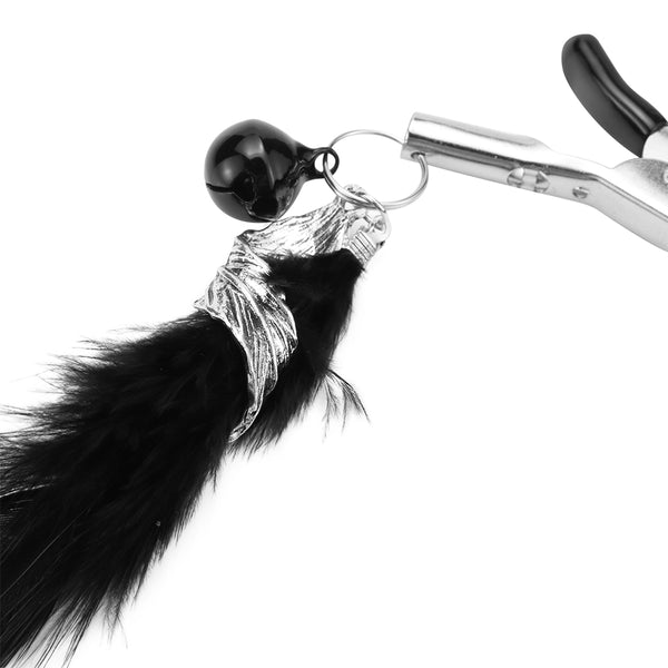 Pinces à tétons en plumes, accessoires sexuels