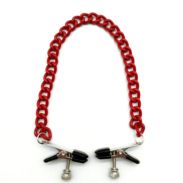 Pinces à tétons avec chaîne