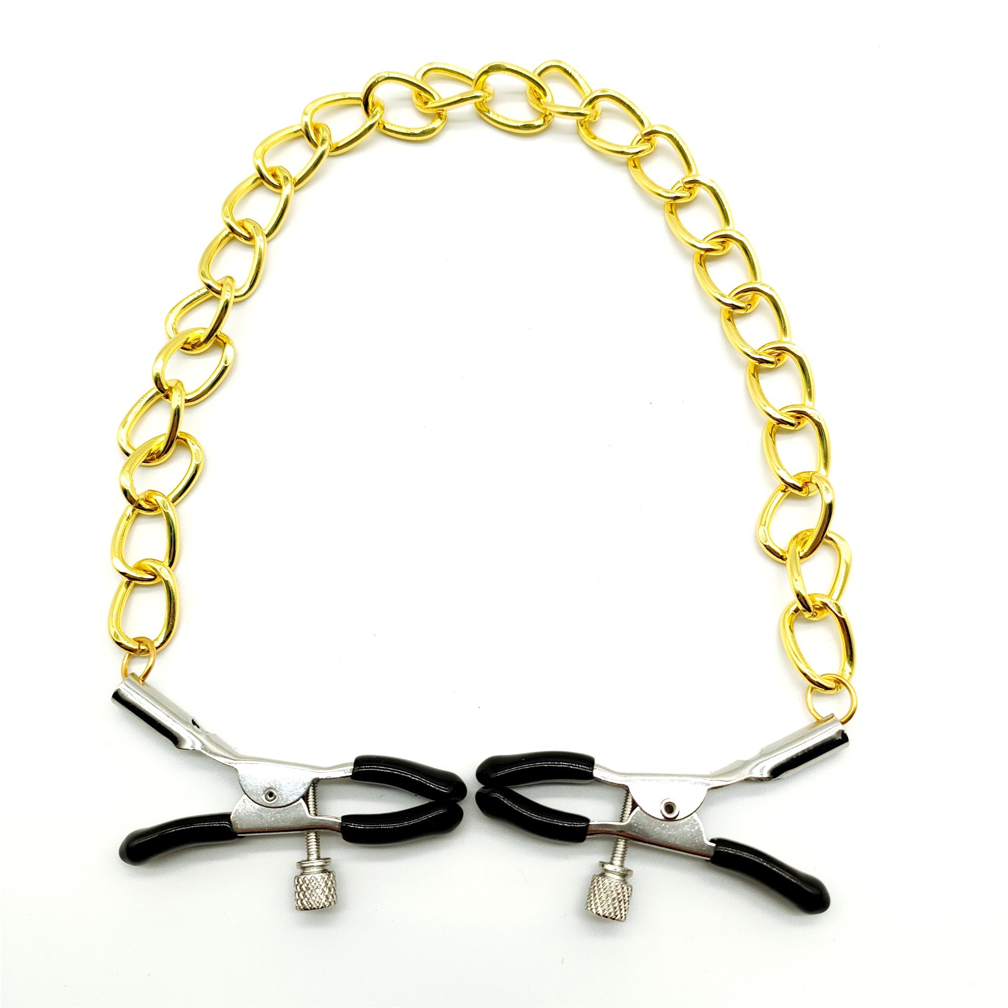 Pinces à tétons avec chaîne pour jeu BDSM