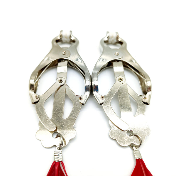 Pinces à tétons, accessoires sexuels, pinces à seins en plumes