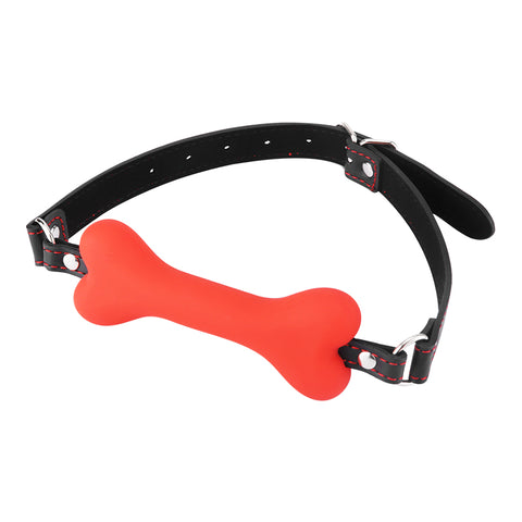 Dog Bone Mouth Gag With SM Sex Accessories Strap