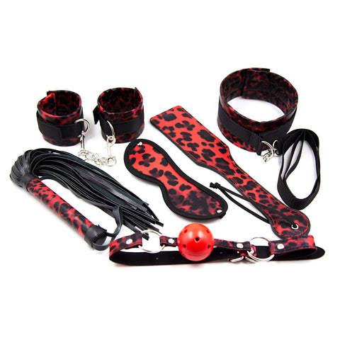 6 Pcs Leather Bondage Sets Restraint Kits Bdsm Bondage