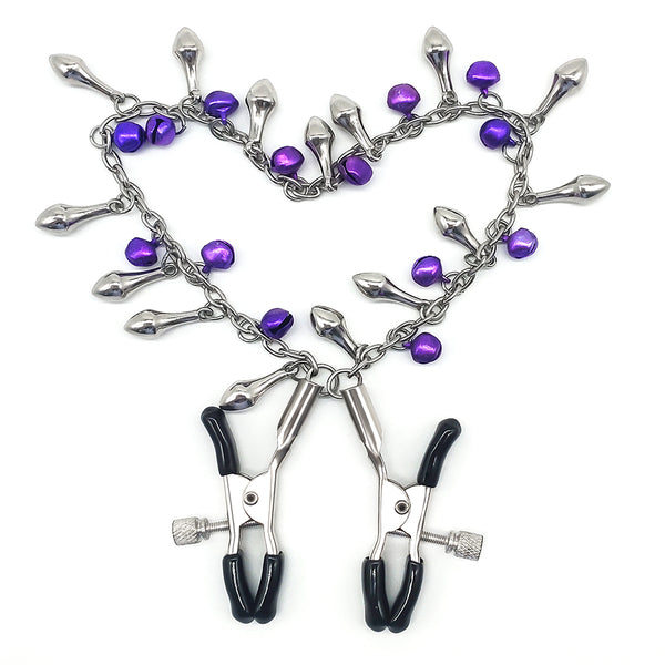 Sexy Flirt Nipple Clamps Labia Breast Nipple Clamps With Chain