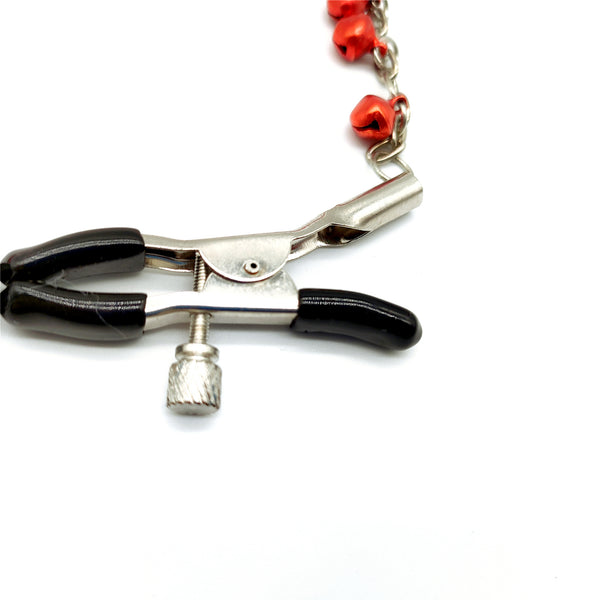 Pinces à tétons avec clochettes pour jeux sexuels