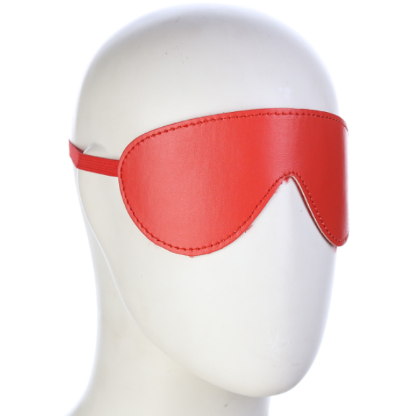 Leather Furry Blindfold BDSM Sex Toys