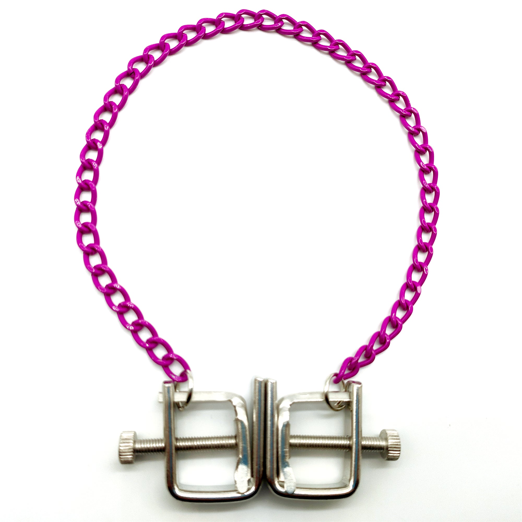 Pinces à tétons avec chaîne 