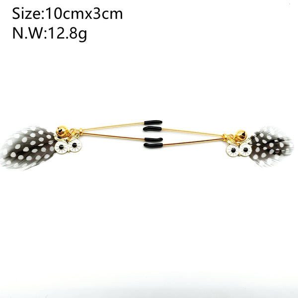 Pinces à tétons avec cloche pour le plaisir sexuel