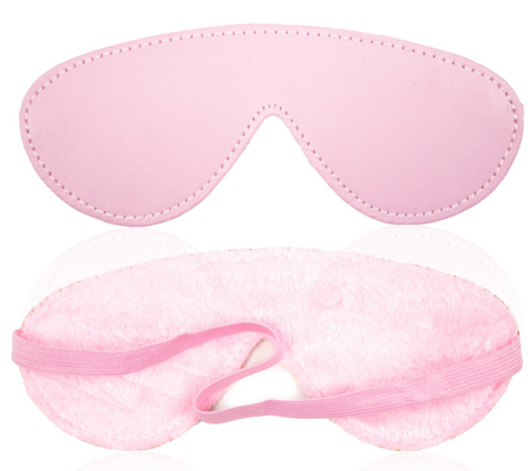 Leather Furry Blindfold BDSM Sex Toys
