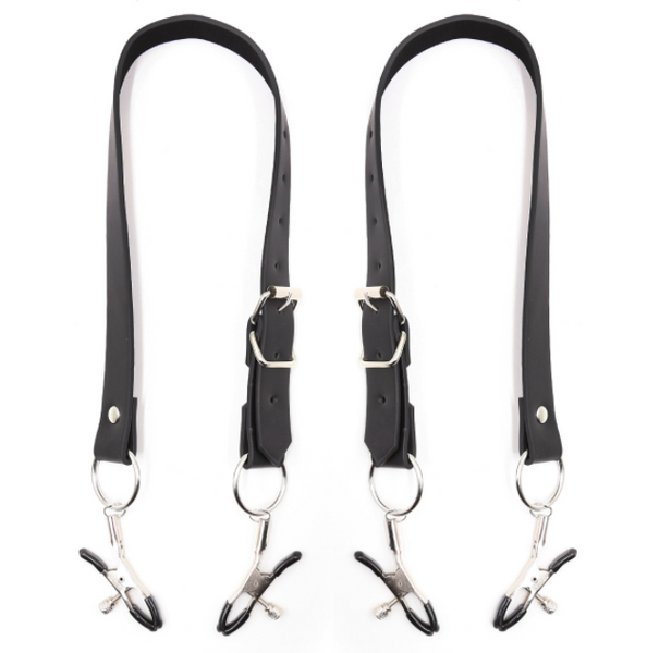 Pinces à tétons avec ceinture réglable pour jeux SM 