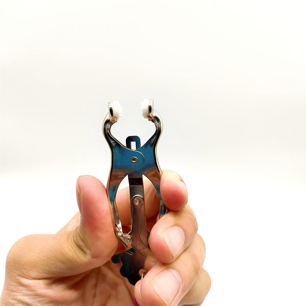 BDSMゲーム用チェーン付きニップルクランプ