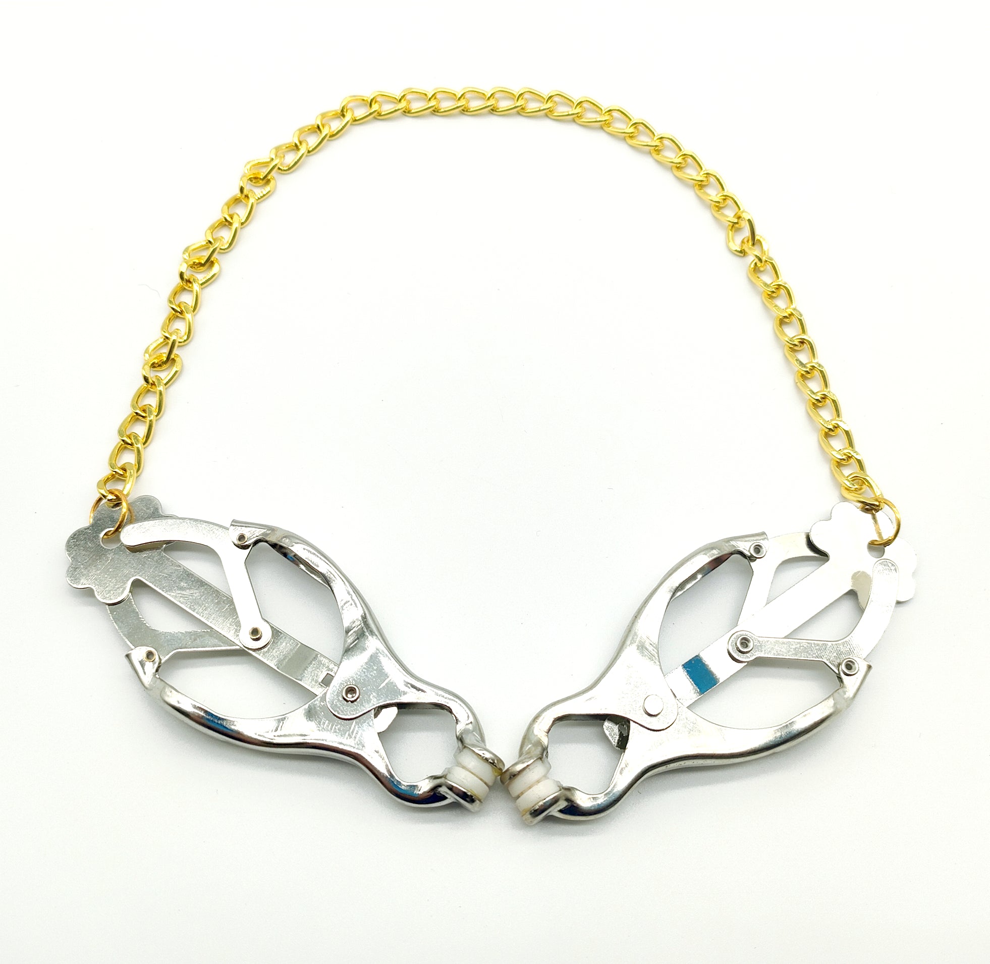 BDSMゲーム用チェーン付きニップルクランプ