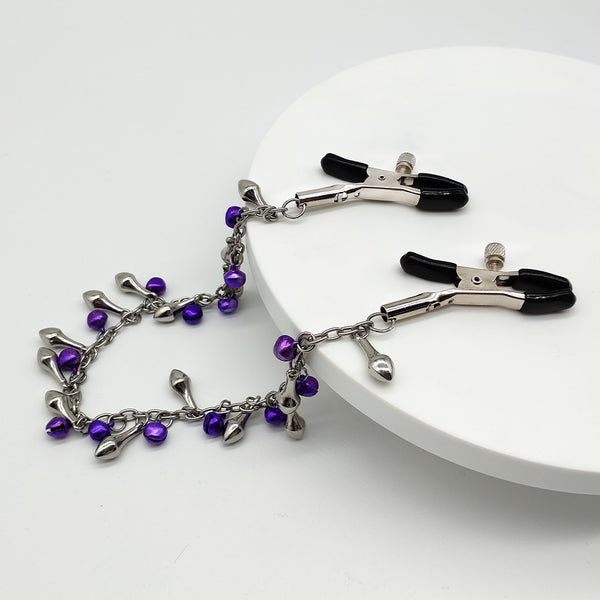 Sexy Flirt Nipple Clamps Labia Breast Nipple Clamps With Chain