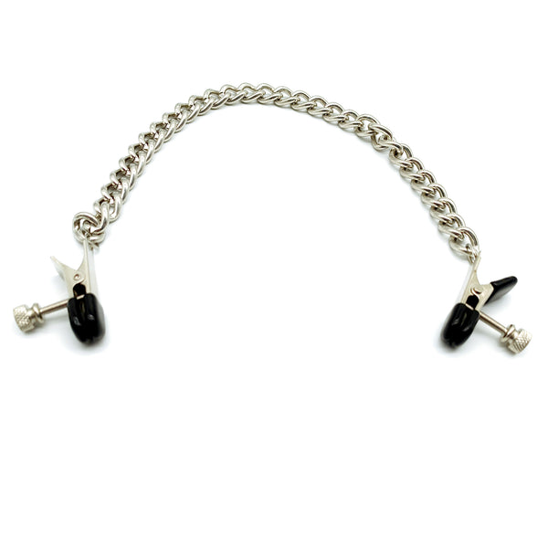 Pinces à tétons avec chaîne BDSM