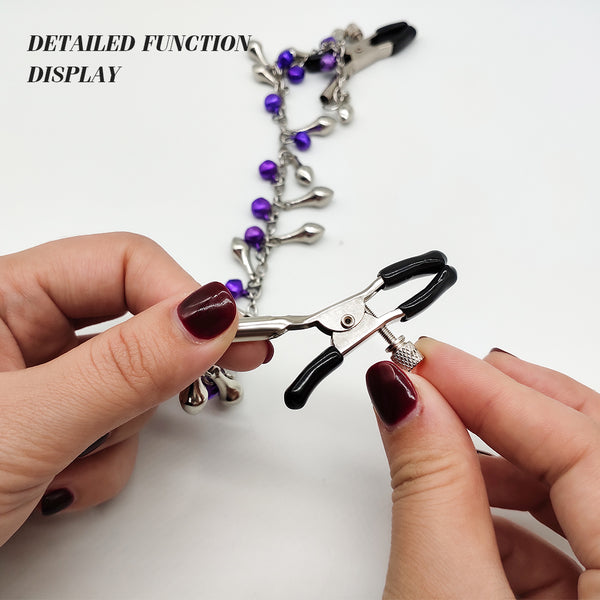 Sexy Flirt Nipple Clamps Labia Breast Nipple Clamps With Chain