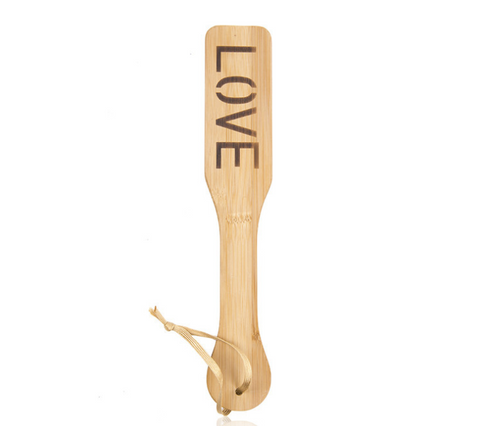 Bamboo heart shape SM Spanking Paddle