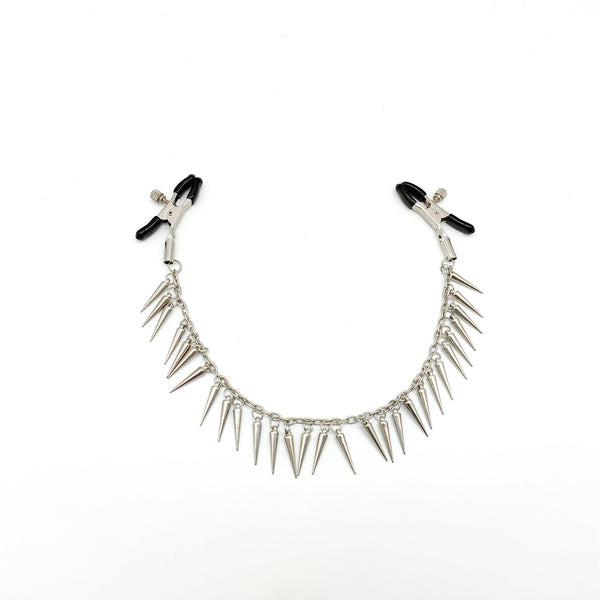 Pinces à tétons avec chaîne pour jeux sexuels