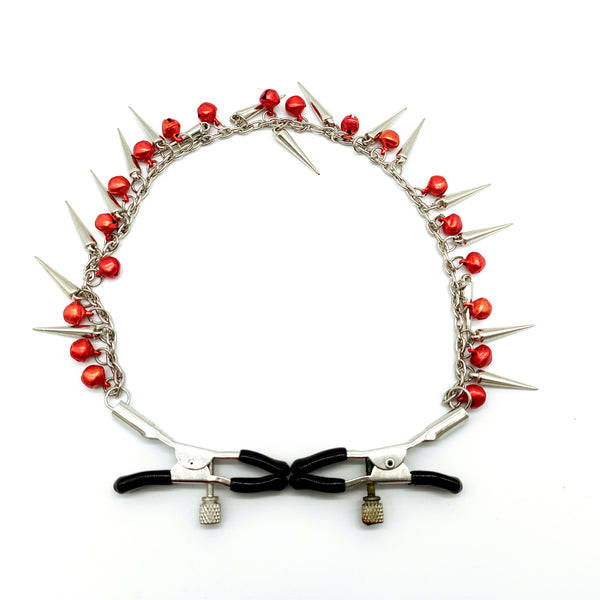 Pinces à tétons avec clochettes pour le plaisir sexuel