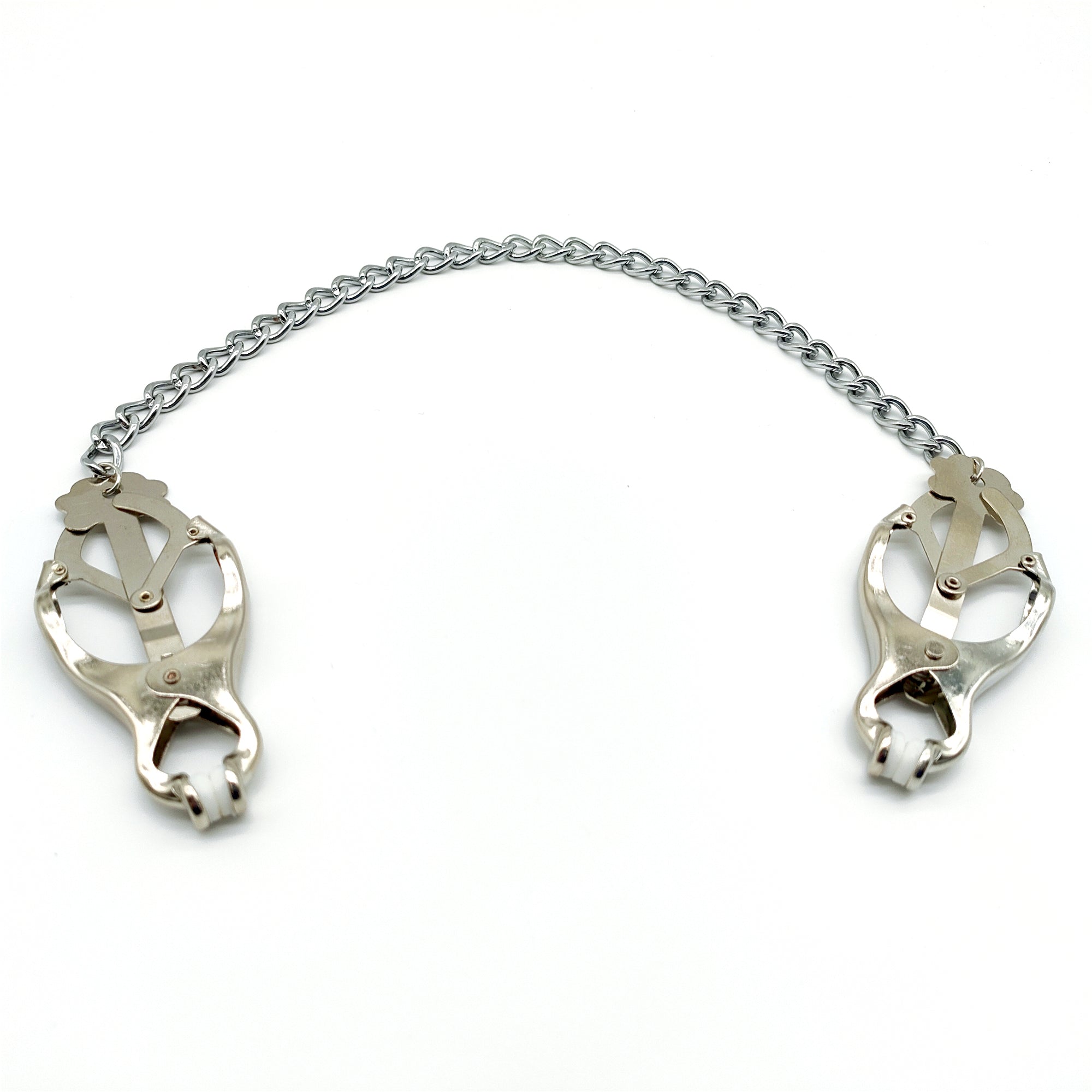 BDSMニップルクローバークランプ（チェーン付き）