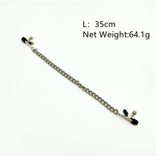 Pinces à tétons avec chaîne BDSM