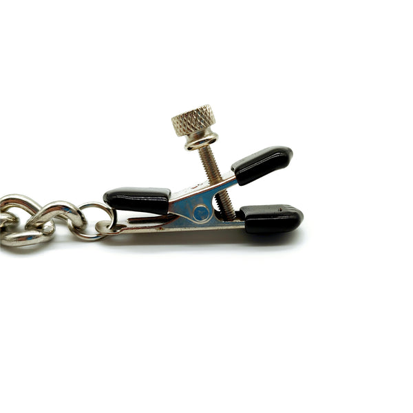 Pinces à tétons avec chaîne BDSM