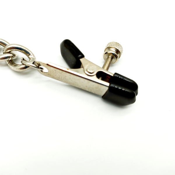 Pinces à tétons avec chaîne BDSM