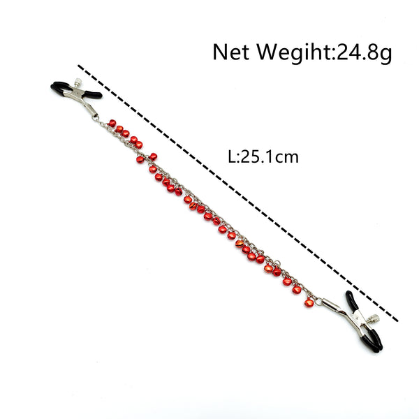 Pinces à tétons avec clochettes pour jeux sexuels