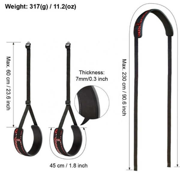 セックスゲーム用レッグストラップボンデージキット