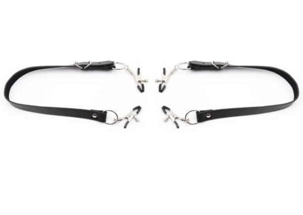 Pinces à tétons avec ceinture réglable pour jeux SM 