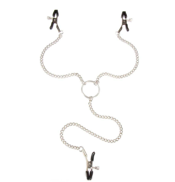 Pinces à tétons avec clips pour clitoris