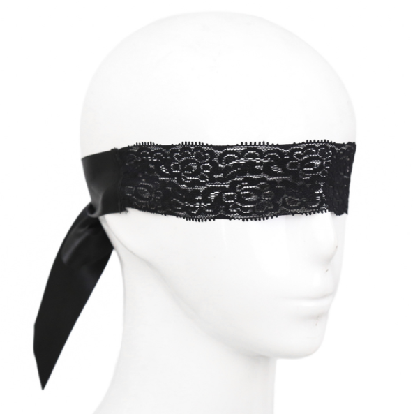 Black Lace Blindfold BDSM Flirting Toys Sex Eye Mask