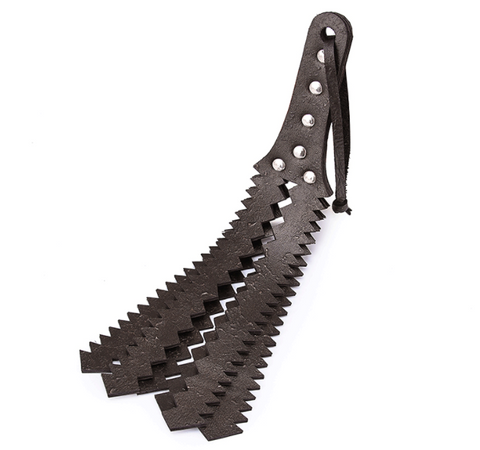 Fouet de bondage sexuel en cuir de vache pour jeux sexuels BDSM
