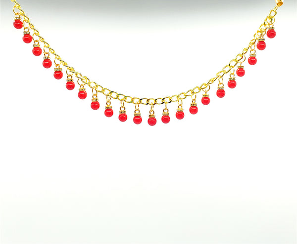 Pinces à tétons avec chaîne en or