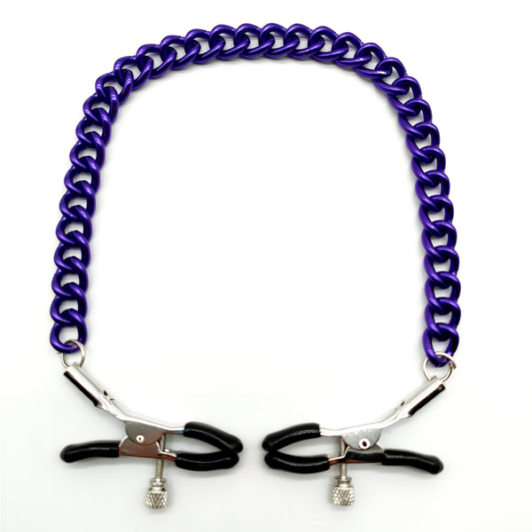 Pinces à tétons avec chaîne 