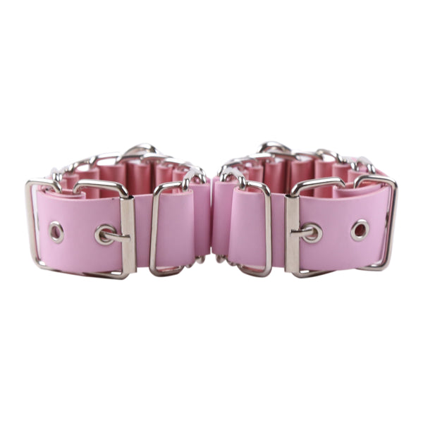 Menottes en PU avec accessoires de chaîne