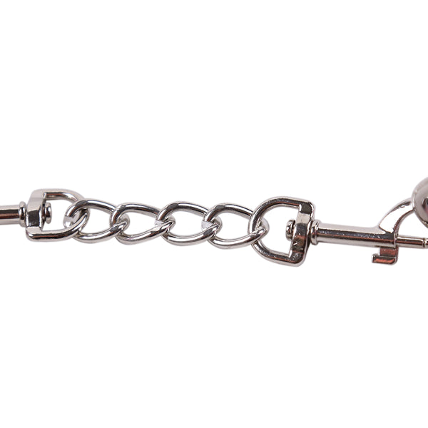 Menottes de cheville en PU avec accessoires de chaîne