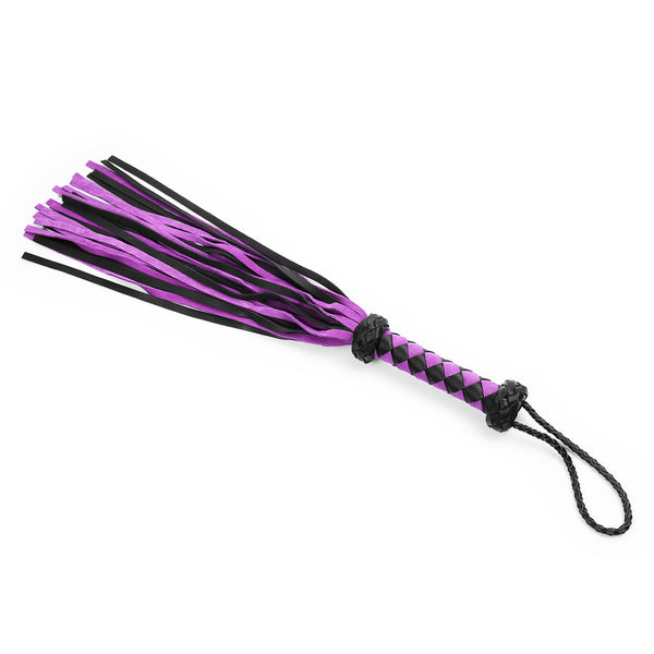 Flogger en cuir de 70 cm pour jeux SM pour adultes