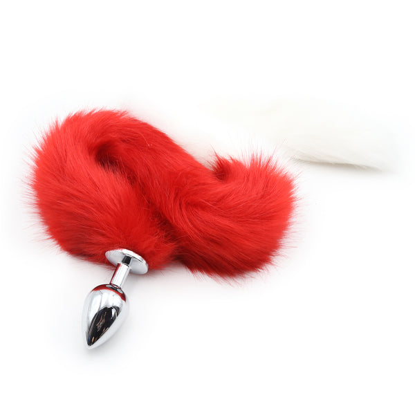 Faux Fur Rabbit Tail With Metal Anal Plug