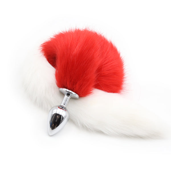 Faux Fur Rabbit Tail With Metal Anal Plug