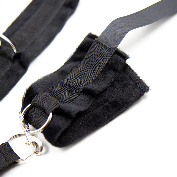 Short Velvet Bed Bondage Restraints