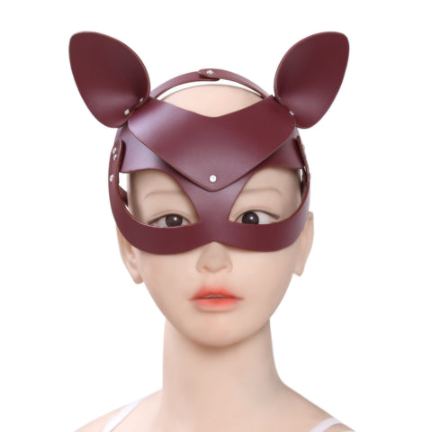 Eye Mask Leather BDSM Toy