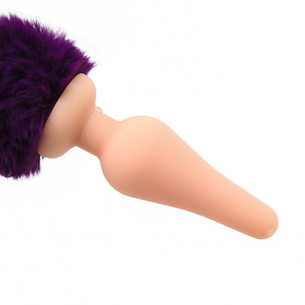 Faux Fur Fox Tail With Silicone Anal Plug